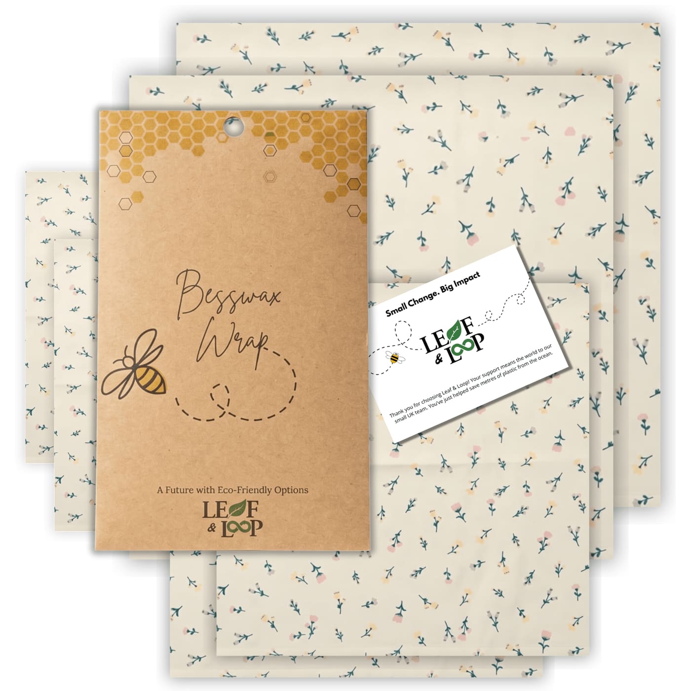 Reusable Beeswax Food Wraps (2-Pack) view 2
